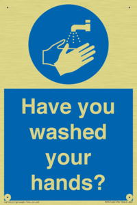 Have you washed your hands?